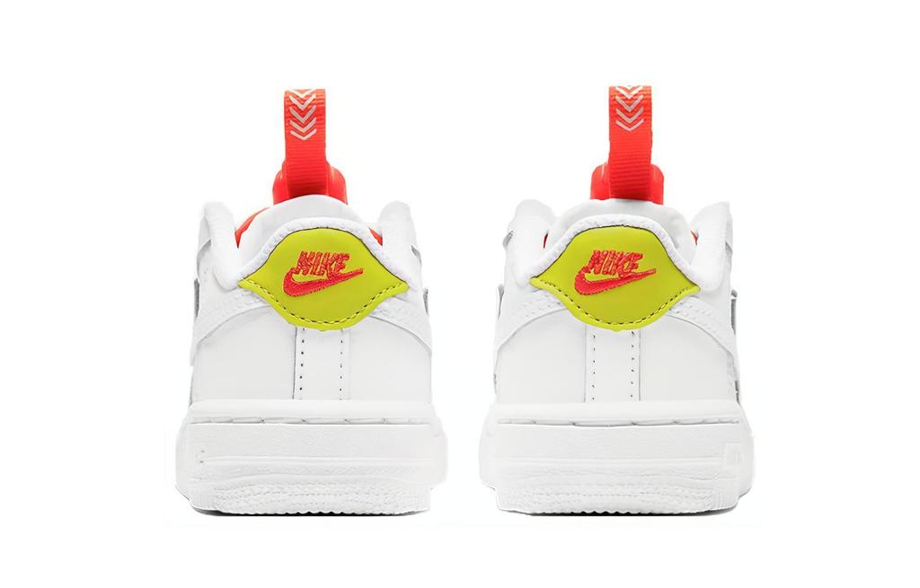 Nike Air Force 1 Toggle Low top Skateboard-Schuhe Weiß Rot Gelb Kleinkind und Kleinkind CU5289-102