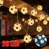 World Cup Football Luminaries Event Theme Decorative Football Shaped String Lights for Celebration And Decoration