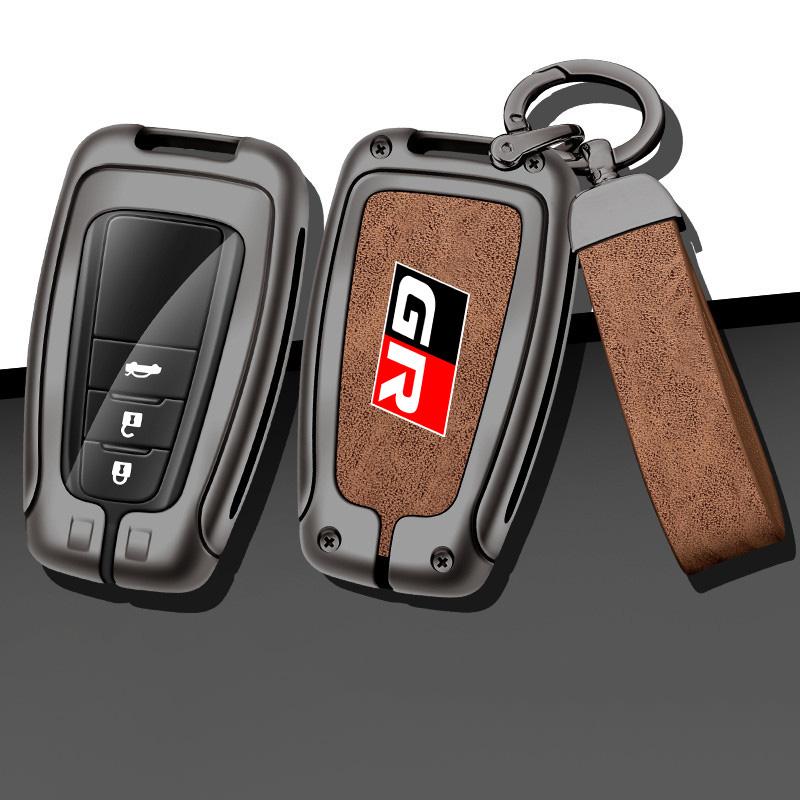 Zinc Alloy Car Remote Key Cover Case Holder Shell Fob For S0 GR Sport C-HR Gazoo RAV4 Racing Mirai Avensis Prado Accessories JH0