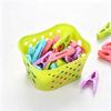 30-Piece Windproof Plastic Clothes Pegs with Basket: Multi-functional Drying Clips for Outdoors