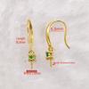Sterling Silber S925 Ohrring-Rohlinghalter für DIY Jade-, Achat- & Bernstein-Schmuck