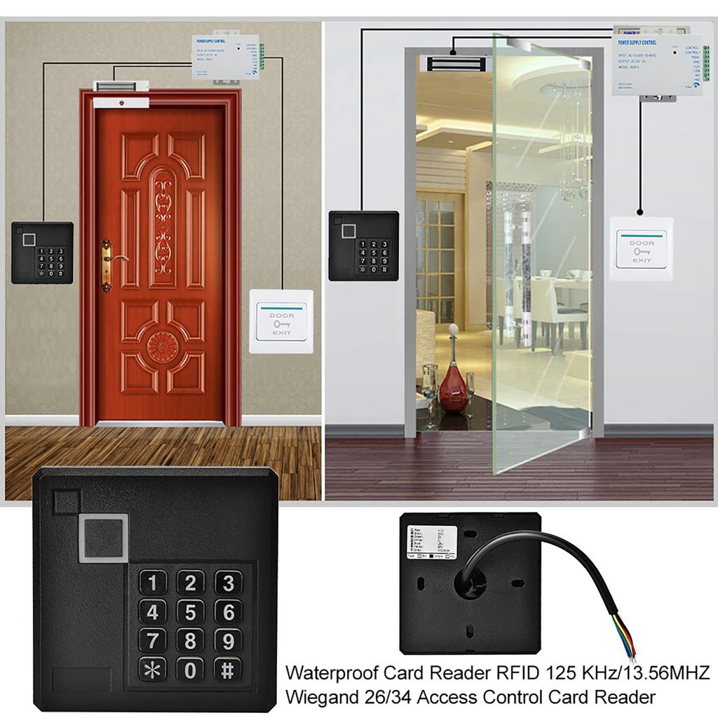 Wasserdichter RFID 125 KHz/13,56 MHz Wiegand 26/34 Zutrittskartenleser (IC-Leser)