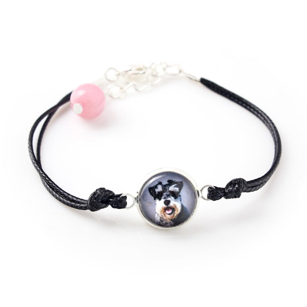 Schnauzer - bracelet with your photo handmade, unique jewelry from the Art-Dog brand