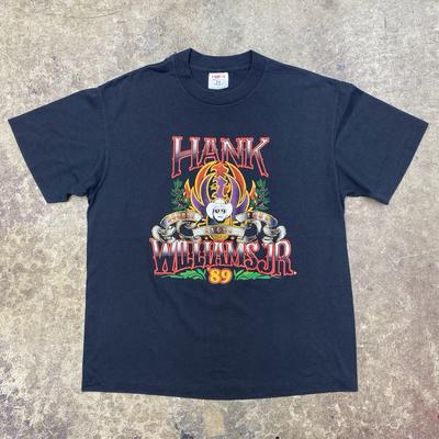 Vintage Hank Williams Jr Double Eagle Tour Shirt Large 1989 Country Music Unisex T-Shirt