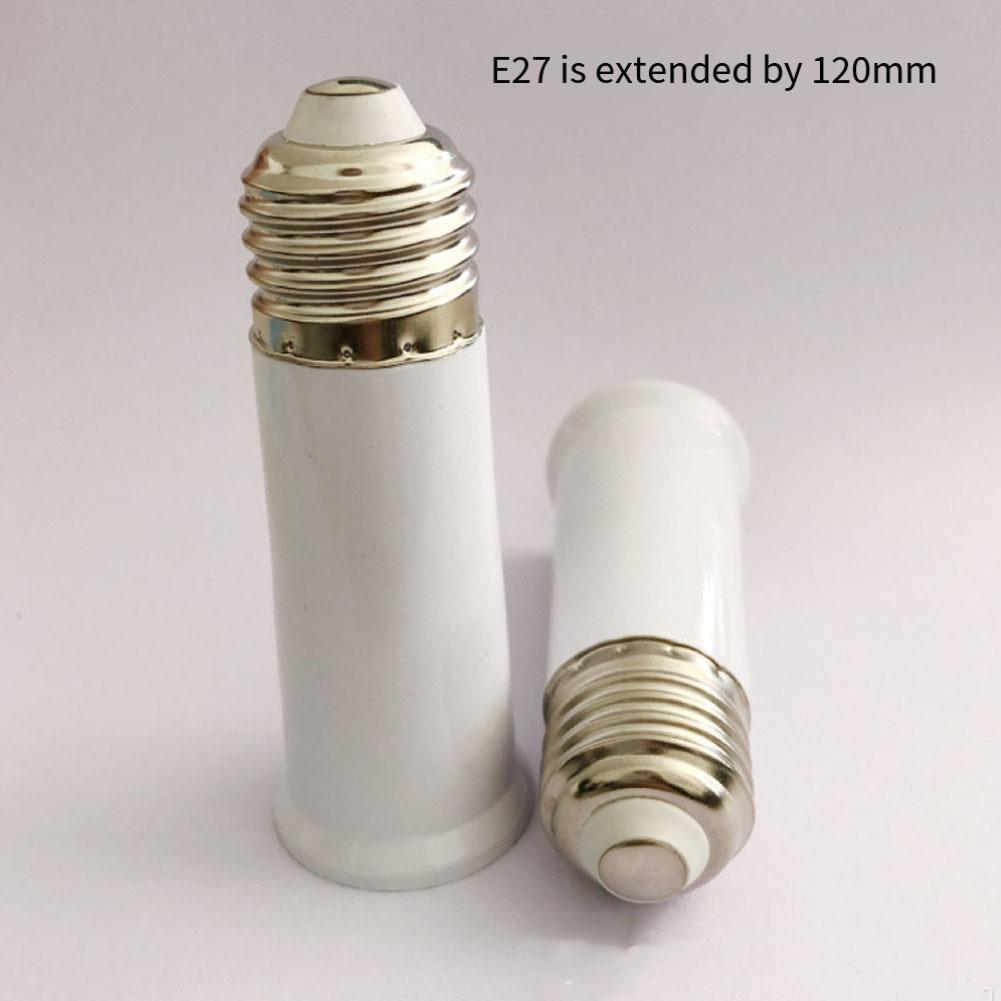 Lighting Socket Adapter E27 Extension Adapter Home Lighting Compatible With LED Bulbs Flame-Retardant Material