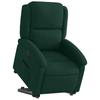 Electric Recliner Chair with Rising Function Dark Green Velvet