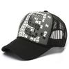 Alphabet Embroidered Mesh Cap With Sun Protection For Summer Casual Wear