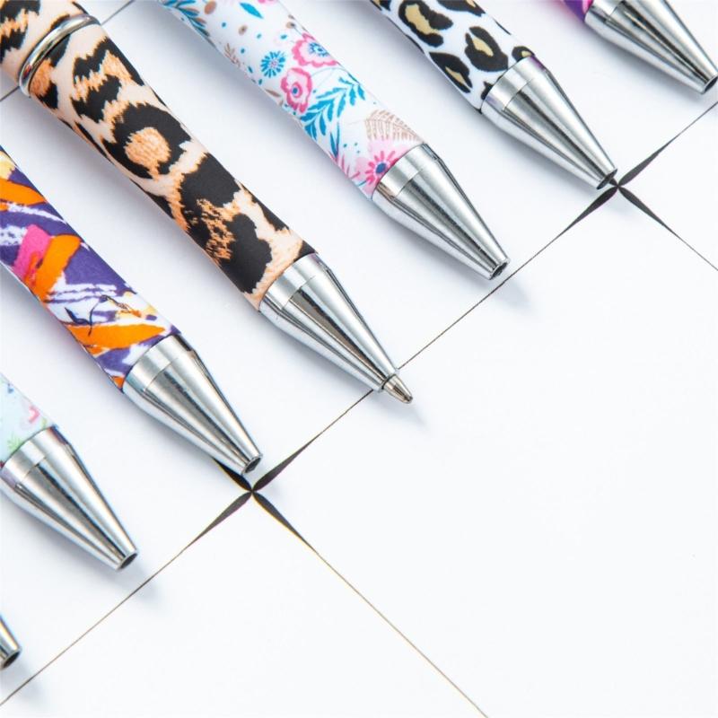 Ballpoint Pen Bead Pen Plastic Beadable Pen Beaded Ballpoint Pens School Office Writing Supplies Stationery Wedding Gift