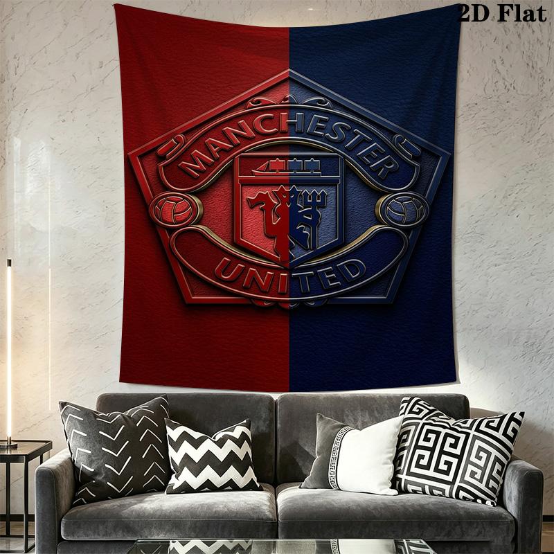 Manchester Crest Poster Bedding 1 Duvet Cover 2 Pillowcase Without Core Duvet Cover And Pillowcase Bedding Set Christmas Birthday Gift
