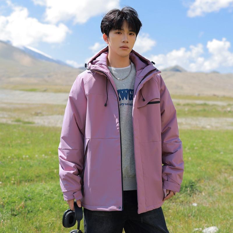 Herbst und Winter neue Kapuzen-Baumwolljacke Daunenbaumwolle Herren und Damen Trendmode verdickte warme Baumwolljacke