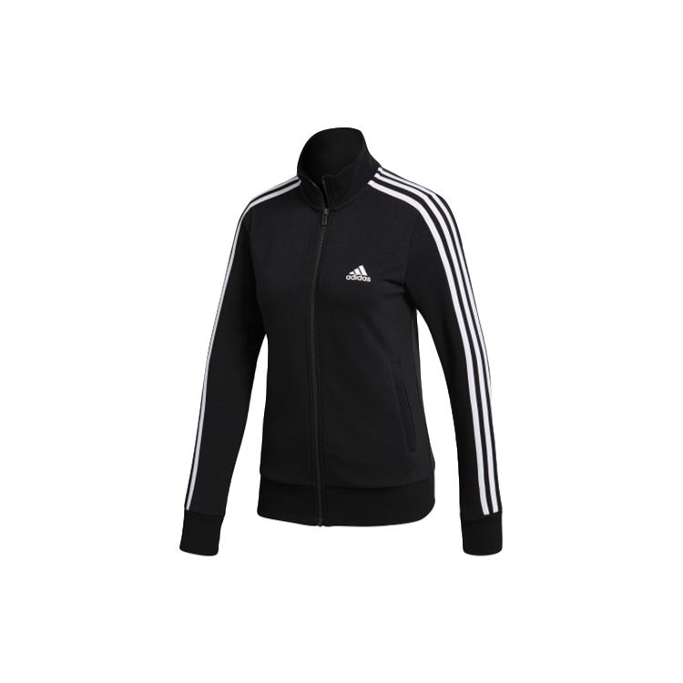 

Женская спортивная куртка Adidas Vintage Three-Stripe с застежкой-молнией и воротником-стойкой, черная, S97427 L