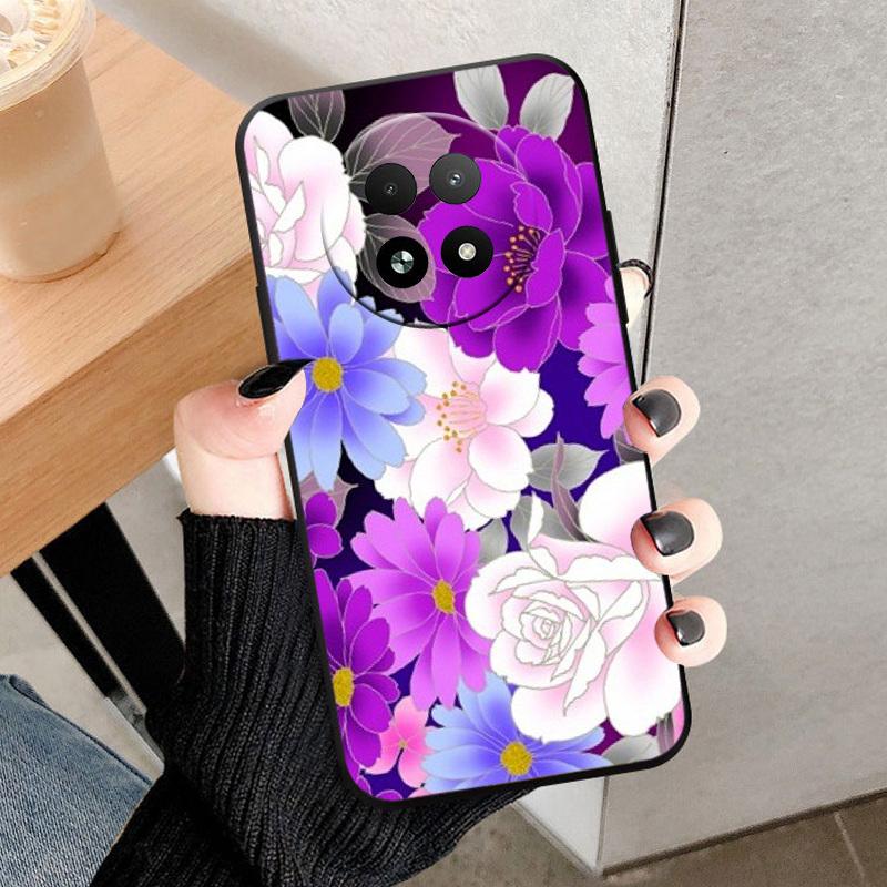 Phone Case For Realme 12X 5G Soft TPU Silicone Back Cover For Realme 12X Fashion Shockproof Bumper Case Popular Animal Cover