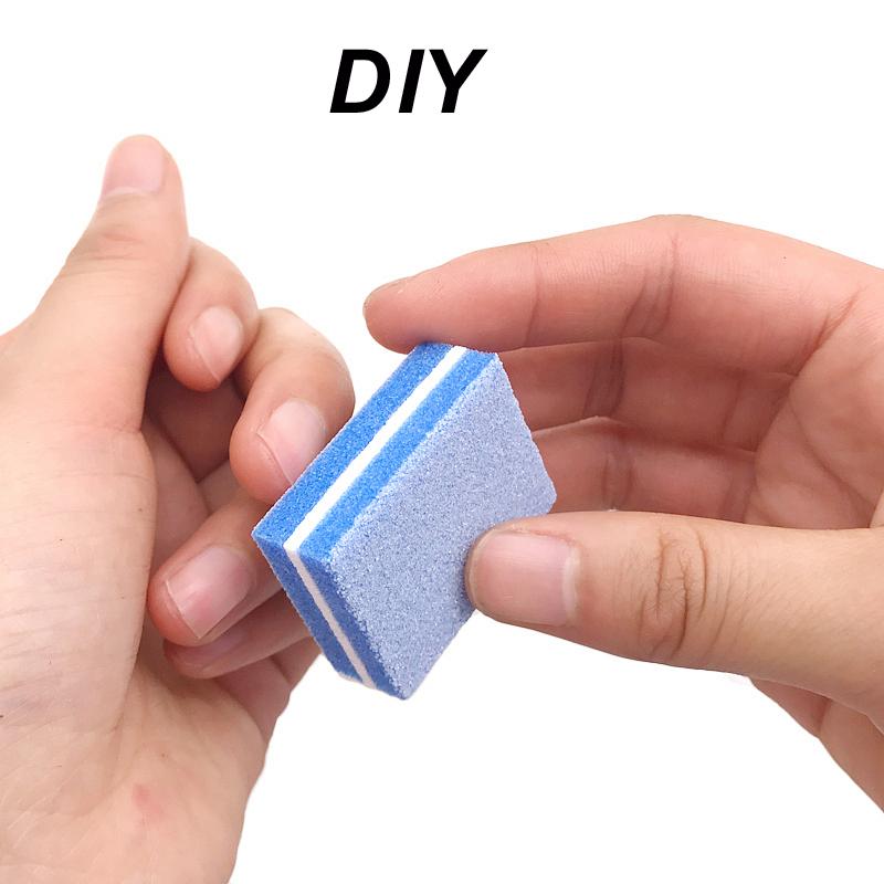 High Elastic Sponge Nail Buffer Block Mini Double Sided Sanding Nail File for Nail Shaping Polishing Manicure Supplies
