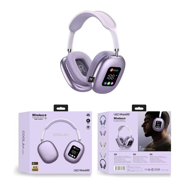 

JYL TS Бездротова гарнітура RGB Дисплей Зчитувач карт Hi-Fi Довгий час роботи від батареї ones ize фіолетовий