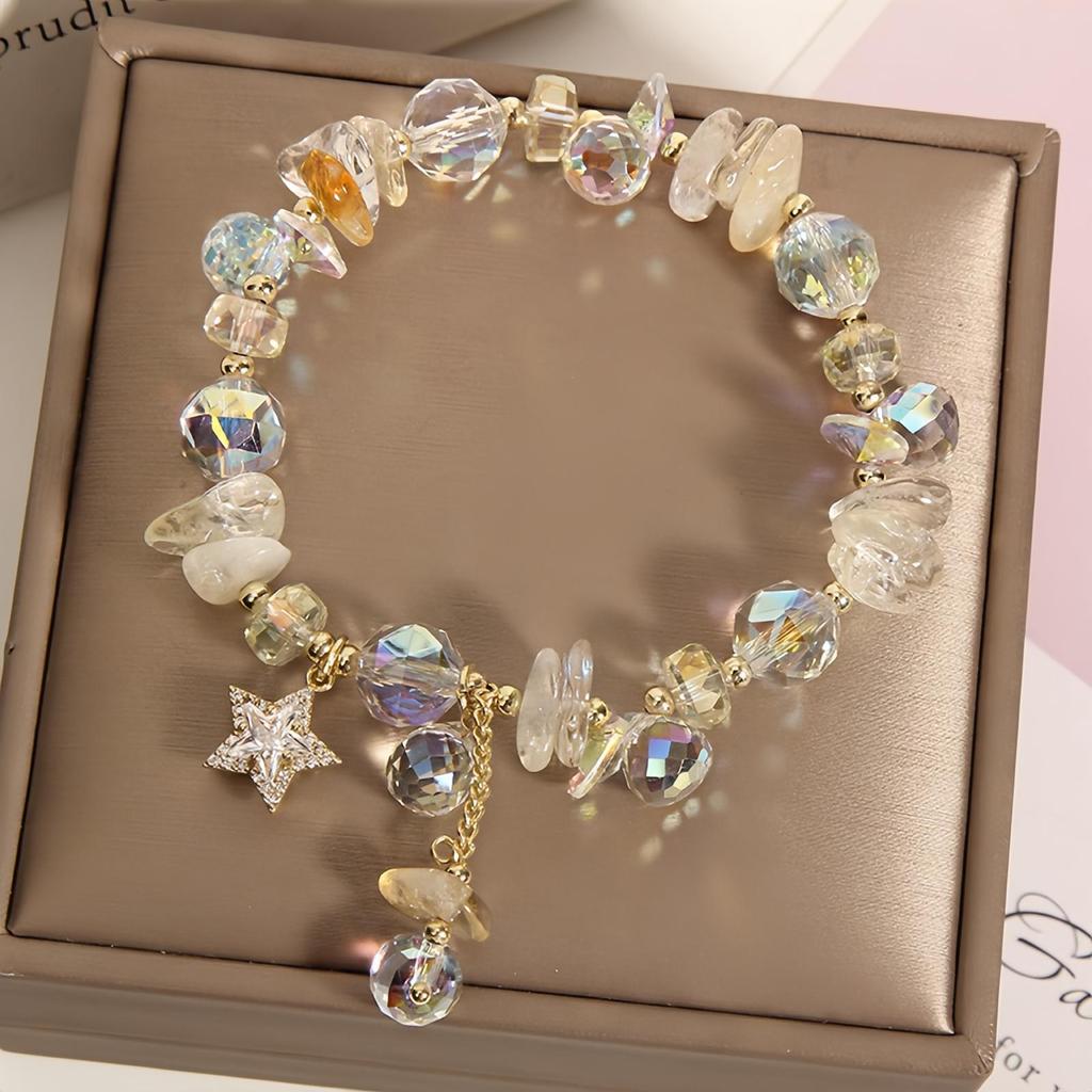 Fashion Lavender Romantic Amethyst Bracelet For Women With Sparkling Star Zircon Jewelry, Birthday Gift, Valentine's Day Gift
