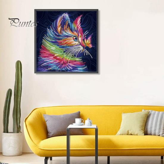 

1 комплект алмазной живописи набор животных узор DIY светящаяся алмазная живопись художественное ремесло для украшения дома синий/розовый