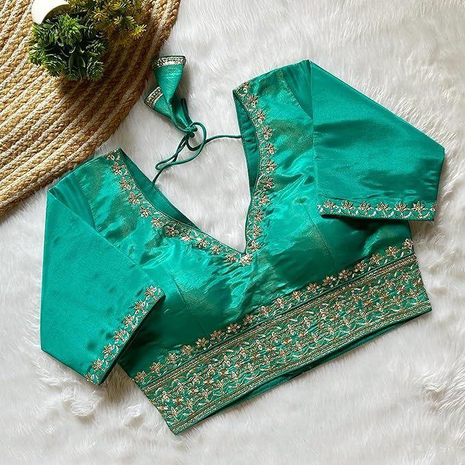 Blouse To Wear with Saree (size M(38), Blouse Size Can Be Increased To XL(42)RU).
