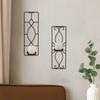 Rustic Wall-Mounted Candle Holder Vintage Metal Candlestick Creative Candle Base  Party