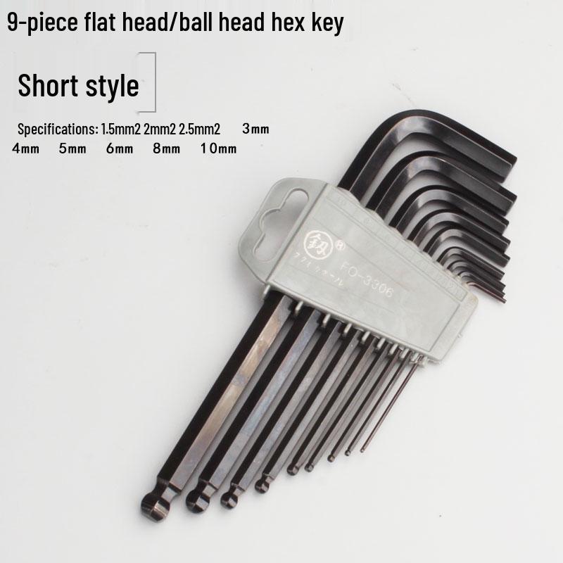 Fukuoka Tools Hex Wrench Set - 6-Point Hexagon Screwdriver Tool