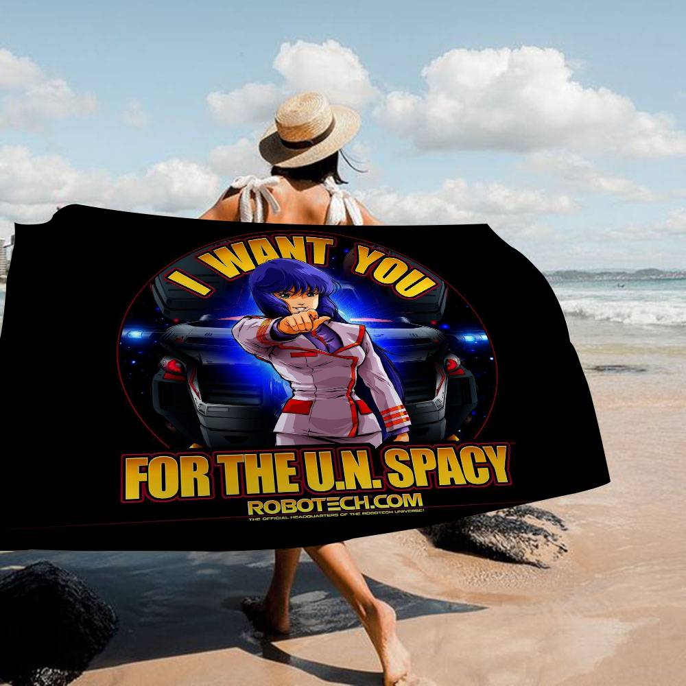 Cartoon R-RobotechS Microfiber Blanket Quick Drying Beach Towels Oversized Printing Super Absorbent Pool Towel Blanket