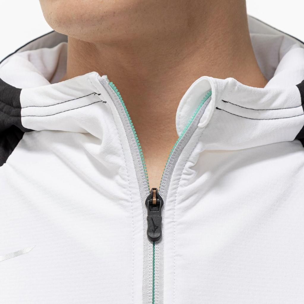 Mizuno Tech Shield Windproof Training XL Jacket, 32MCC552, Men's, White,