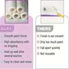 Disposable Mini Paint Roller Kit With 10 4-Inch Covers,30cm Long Roller Frame Paint Roller For Painting Walls Practical Tool