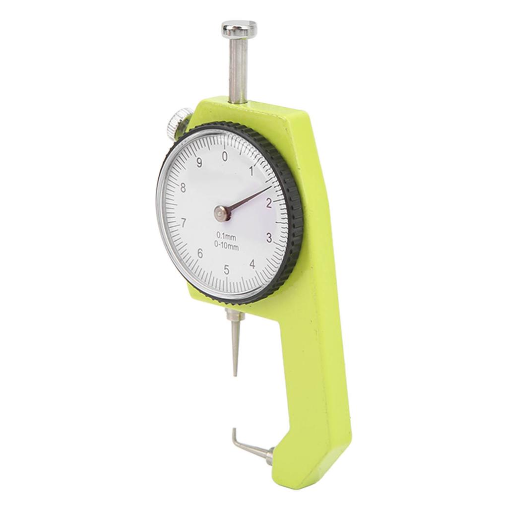 0 To 10mm Dial Thickness Gauge Handheld Curved Tip Thickness Meter for Hollow Tube Round Tube Measurement