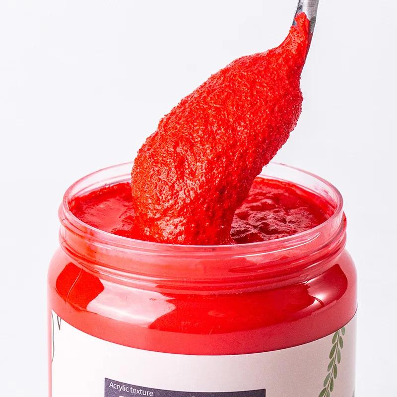 200ML Multicolor Quartz Sand Acrylic Pigment for Textured Painting Modeling Paste with Grainy Feeling for Painting Creation