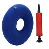 Anti Bedsore Cushion Round Shape Breathable  Inflatable Cushion for Bedridden Patient (Blue)
