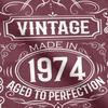 Vintage 1974 Limited Edition Made In 1974 T Shirt for Men 100% Cotton Vintage T-Shirts 50 Years Old Tee Shirt Tops Plus Size