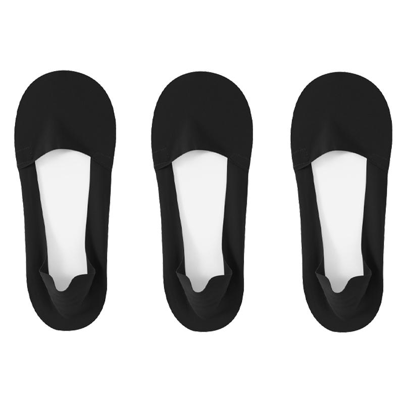 

3 пары/упак. хлопковые женские летние тонкие носки-лодочки, однотонные тапочки, силиконовые нескользящие шелковые носки, бесшовные невидимые EUR35-40