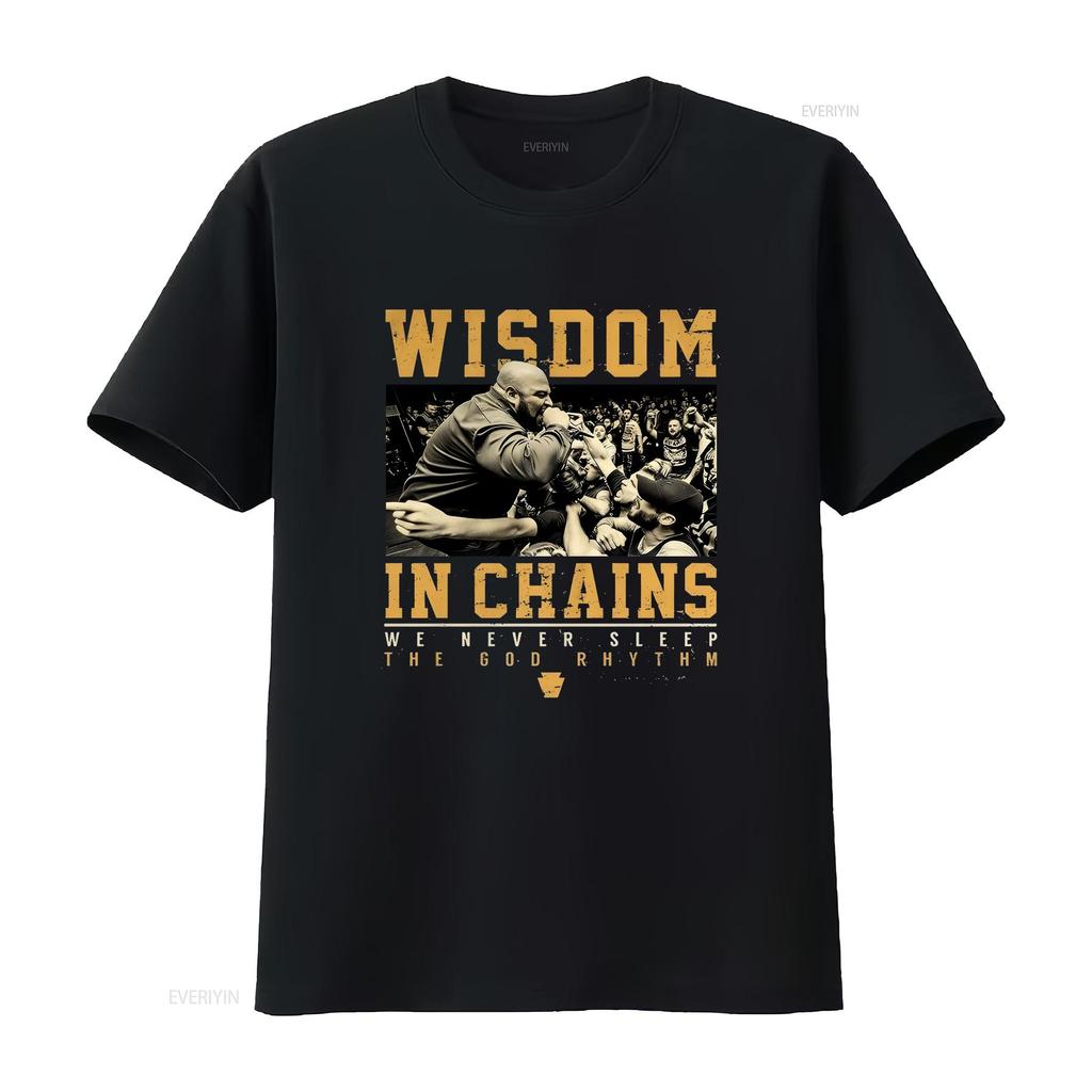 Wisdom In Chains The God Rhythm Band T Shirt 4xl Pahc Hardcore Vintage Homme Breathable Slightly Comfortable Casual