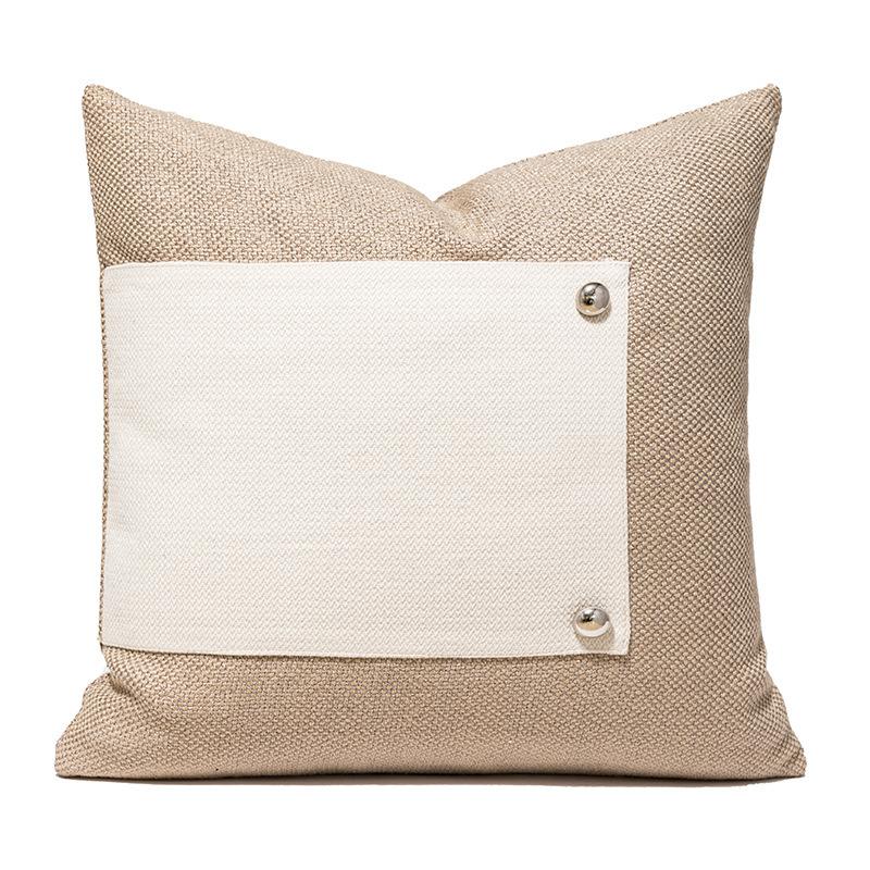 Nordic Luxury Woven Pu Leather Cushion Cover For Home Sofa Bed Throw Pillow Case Living Room Decorative