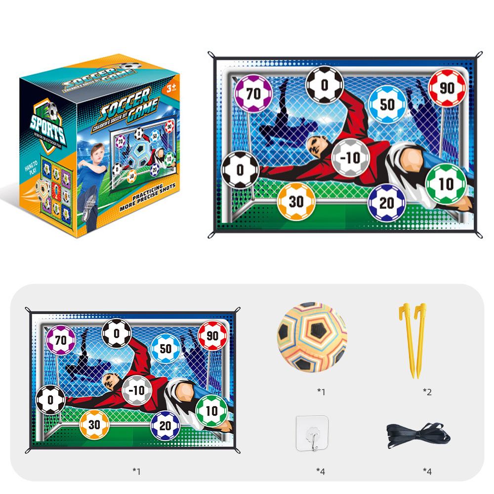 Indoor Soccer Target Game Magic Tape Football Throwing Practice Set for Kids Interactive Toy