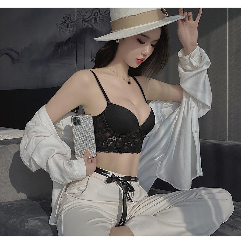 2024 Sexy U-Shaped Back Bra Set - Side Support for a Sleek, Smaller Look