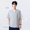 MINISO Men's Pure Cotton Faux Two-Piece T-Shirt