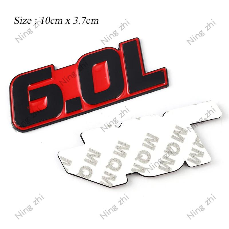 1Pc 3D Metal 4.0L 4.6L 4.7L 5.0L 5.7L 6.0L 6.2L 6.4L 7.0L Car Sticker Rear Trunk Emblem Badge Decals