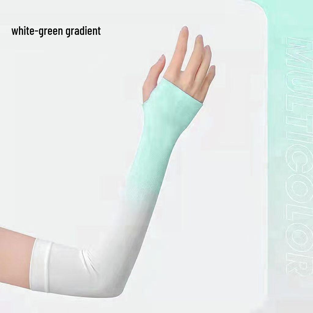 Gradient UV Protection Ice Silk Sleeves for Men & Women - Korean Style