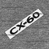 CX-60 γυαλιστερό μαύρο Εμπρός Γρίλια Αυτοκινήτου Έμβλημα SKYACTIV G AWD Αυτοκόλλητο Σήμα Πίσω Πορτμπαγκάζ Για Mazda CX-60 Αξεσουάρ Λογότυπου
