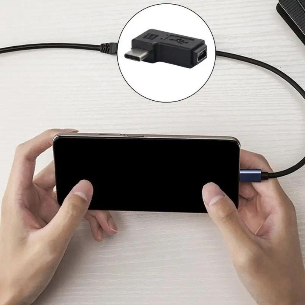 5 Pin USB Female Adapter 5V Type-C Male to Mini USB Female Mini USB to USB C Converter  Phone