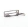 FEGVE Titanium Keychain Keychain Carabiner Belt Clip Key Tool for Home Camping Hiking Traveling Anti-Lost Multi-Function (TI032-C-10mm)