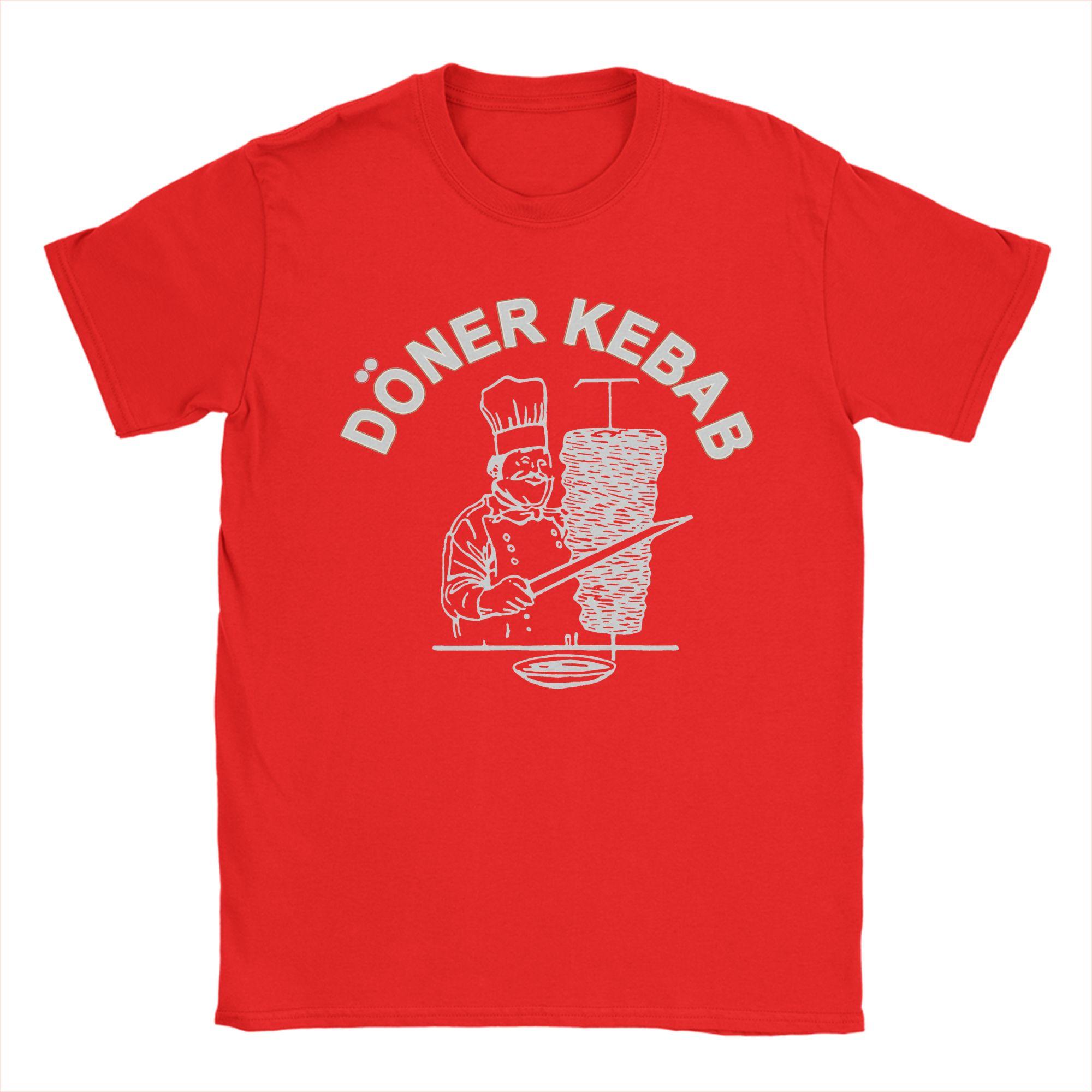 Summer oner Kebab Turkish Kebab Hipster TShirts  Cotton Tshirt for Unisexs Y2K Retro Plus Size Short Sleeve Clothes S