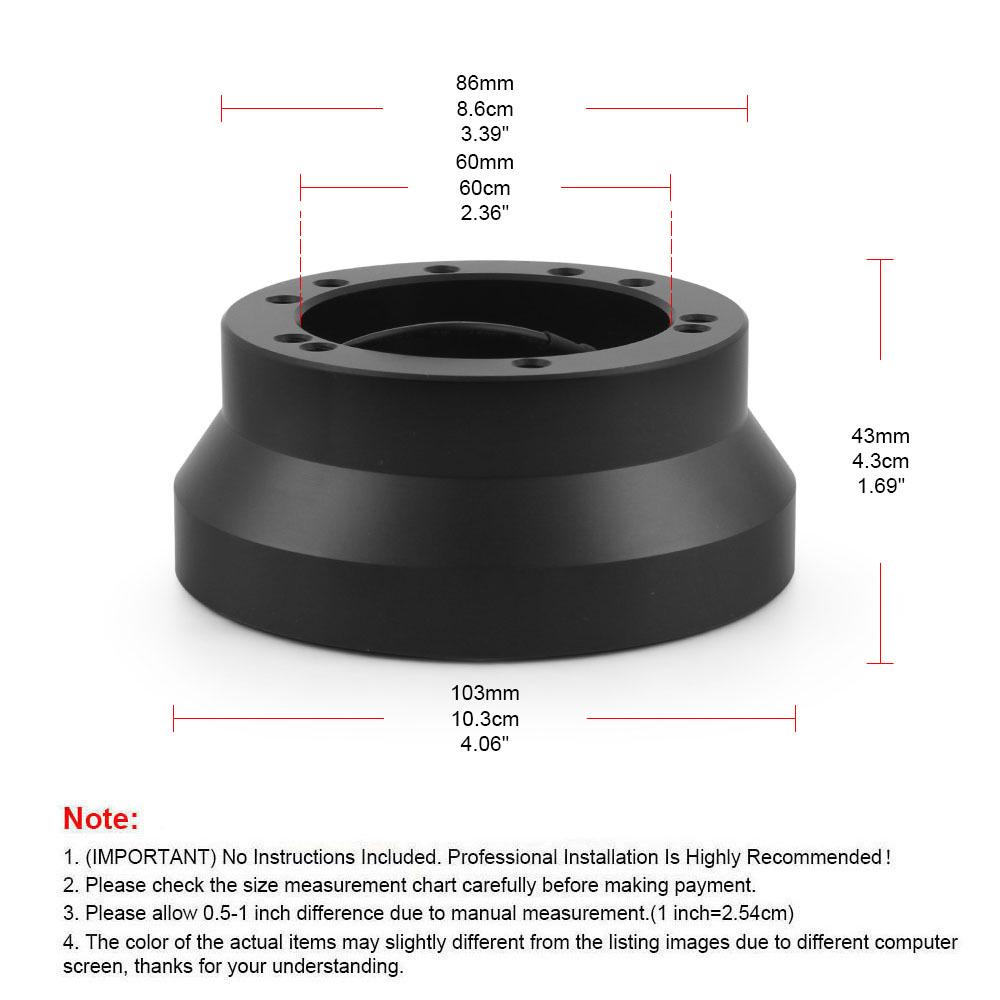 5 & 6-Hole Steering Wheel Hub Adapter for Ididit, GM, Chevy