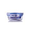 Récipient de stockage alimentaire Luminarc Blue Flower en verre trempé