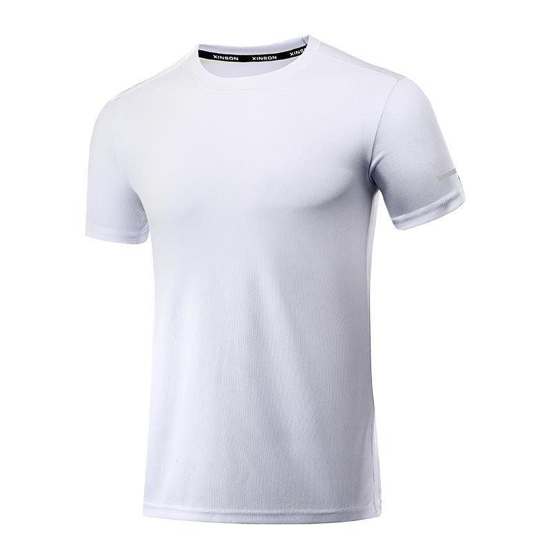 CANGHPGIN Schnelltrocknendes kurzärmliges Sport-T-Shirt für Herren, Fitness, atmungsaktiv, schweißableitend, Größe M-4XL