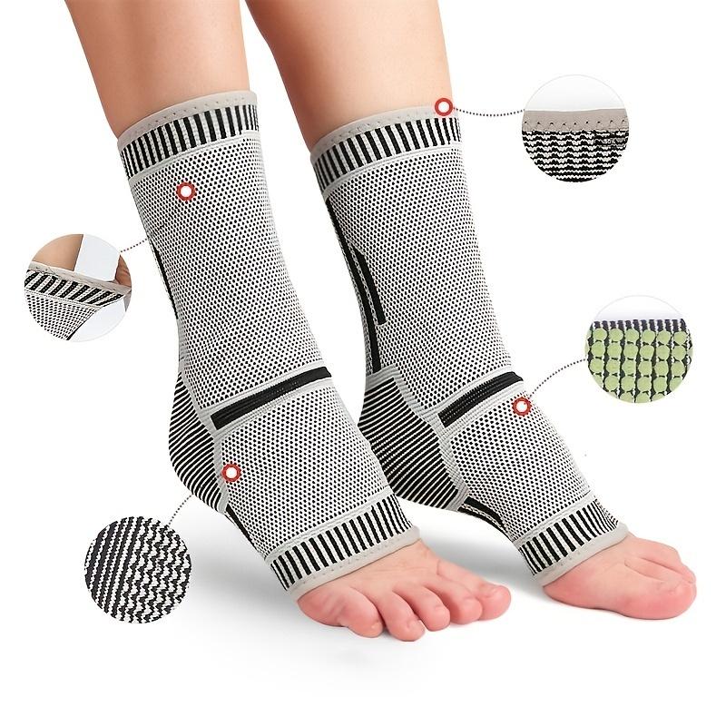 1pair Graphene Wormwood Ankle Guard Ankle Joint Exercise Compression Warm Cold Sprain Ankle Brace