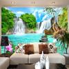 Custom Murals Wallpaper 3D Stereo Waterfalls Landscape Photo Wall Painting Living Room TV Sofa Background Wall Home Decor Fresco