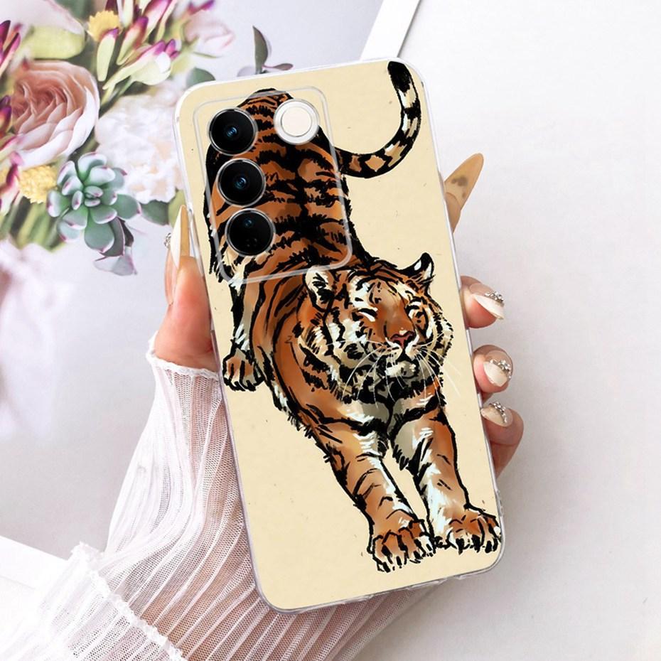 Fashion Cool Case For Vivo V27 Pro V2230 V2231 Soft Silicone TPU Back Cover For Vivo V27 V27Pro Phone Cases