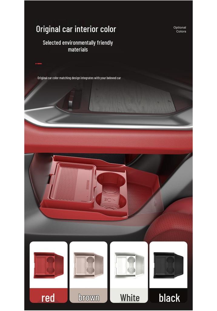 Zeekr 8X Center Console Storage Box: Fits 26 Models, Multifunctional Glasses & Accessories Organizer.