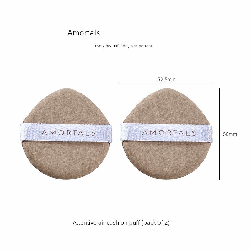 AMORTALS to Cosmetic Egg Cushion Powder Puff Air Cushion Puff Water Drop Shape (Pack of 2)